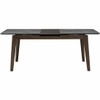Scandinavian Fortis Extendable Dining Table Walnut Finish