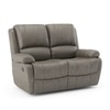 Lebowski Fabric Two Seater Recliner in Carbon Grey Colour