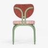 Dastoori Stainless Steel Outdoor Dining Chair in Beige Colour