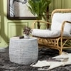 Latte Cement Outdoor Table In Gray Finish