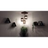 Ventus Brown Solid Wood Cluster Hanging Light