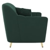Rivo Velvet 1 Seater Sofa In Green Color