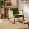 Shrey Solid Wood Rocking Sofa With Cane Designed In Natural Finish