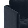 Florence Luxe 2 Seater Fabric Sofa in Sea Port Blue Velvet Colour