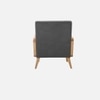 Evant Ratan Accent Chair in Dark Grey Colour