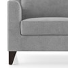 Abbey 1 Seater Fabric Sofa In Granite Weave Colour