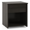 Zoey Engineered Wood Bedside Table in Dark Wenge Finish