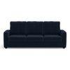 Apollo Compact Sofa Set (Colour : Sea Port Blue Velvet, Cushion : Hard, Back Type : High Back, Seater : 3+2+1)