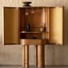 Andaman Jolly Buoy Solid Wood Bar Unit in Brown Colour