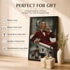 The Castle Decor Gentleman Red Suit Cocktail Wall Art Framed Painting 20x30 Inch