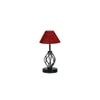 Adelaide Maroon Jute Table lamp with Iron Base