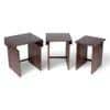 Oaksour Nested Stool Set of 3