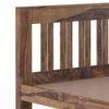Beirut Solid Wood Bed Queen Size In Teak Finish