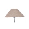 River Beige Natural Fiber Floor Lamp with Black Iron Base