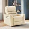 Marlowe Single Seater Motorised Recliner in Ancient Ivory Cream Leatherette Colour