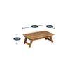 Cabello Free Standing Solid Wood Laptop Table in Natural Finish