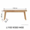 Scandinavian Loftus Bench Natural Wood Finish