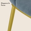 Olivia Accent Chair in Finish Antique Brass and Davos Plus Colour