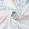 Evan White Floral 400 TC Cotton Flat Super King Size Bedsheet with 2 Pillow Covers – Threads