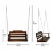 Picard Wooden Swing With 7ft Length Chain For Hanging