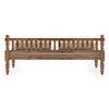 Emma Diwan in Teak Finish with Macadamia Brown Fabric Colour