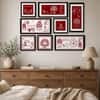 The Castle Decor Traditional Warli Art Wall Painting Set of 8 Design 3
