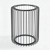 Black Metal Side Table in Black Colour