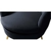 Melta Fabric Accent Chair in Black Colour
