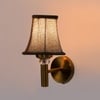 Devansh Gold Wall Mounted Lamp With Beige Jute Shade