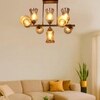 Devansh Gold Wall Mounted Lamp With Black Cotton Shade