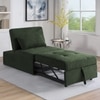 Evenie 1 Seater Pull Out Sofa cum Bed  in Olive Green Colour