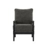 Luxe Boucle Fabric Lounge Chair in Grey Colour
