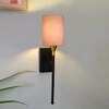 Devansh Metal Electric Wall Light in Black Colour with Grey Shade Count of 1 Light