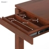 Atlas Solid Wood 4 Seater Storage Dining Table In Honey Finish