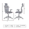 Jeaorda High Back Ergonomic Chair in Black Colour