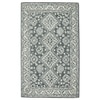 Kaylie Slate Gray Geometric Hand-Tufted Wool 7.5X5 Feet Carpet