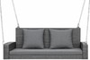 Carry Bird Wicker Patio Furniture Outdoor Balcony Swings In Grey Colour