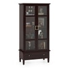 Malabar Bookshelf Display Cabinet 55 book Capacity in Mango Mahogany Finish