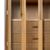 Linn Solid Wood Crockery Cabinet in Dark Finish