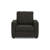 Apollo High Back 1 Seater  Fabric Sofa In Graphite Grey Colour
