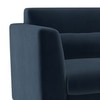 Lewis Sofa (Colour : Sea Port Blue Velvet, Cushion : Soft, Seater : 3+1+1)