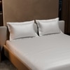Stoa Paris 300TC UltrSatin King Bedsheet Set Satin King Vanilla White