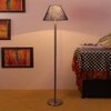 Denzel Blue Cotton Shade Floor Lamp