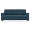 Apollo Neo 3 Seater Fabric Sofa in Indigo Blue Colour (Back Height : Regular, Cushion Type : Hard)