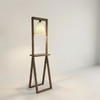 Euphoria Beige Jute Floor Lamp with Beige Jute Base