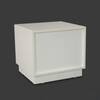 Snowcrest Engineered Wood Bed Side Table in White