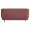 Nero Velvet 2 Seater Sofa in Pink Colour