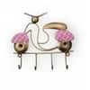 Metal Handpainted Pink Scooter Key Holder