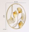 Ginko Abstract Metal Wall Decor in Multicolor Set of 1