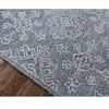 Valery Sky Blue Geometric Hand-Tufted Wool 6X4 Feet Carpet
